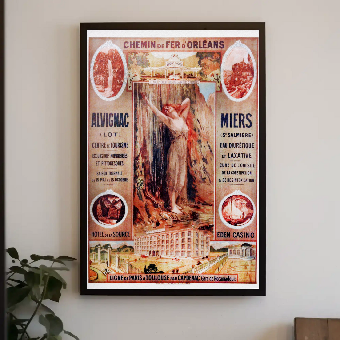 Paris Ault Onival Seaside Vintage Travel Poster