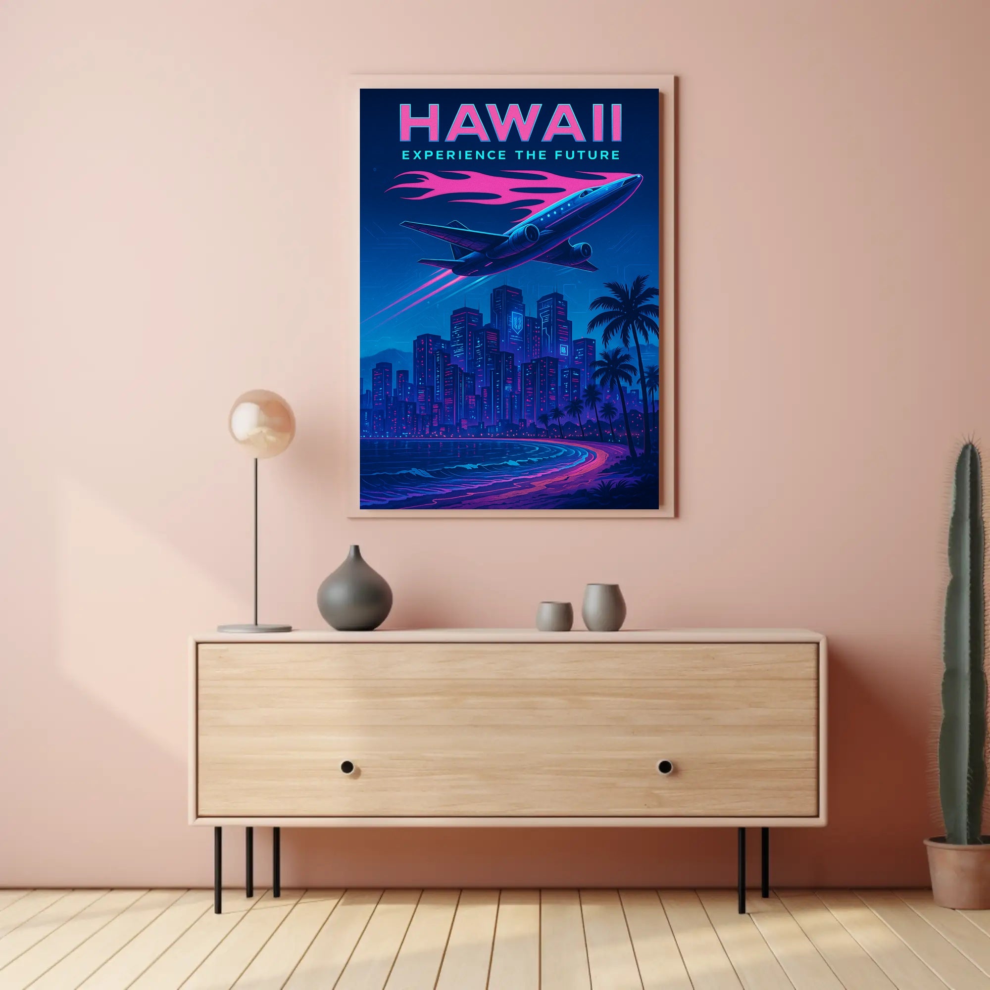 Hawaii Experience the Future Poster PosterGoat