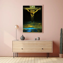 Surreal Vision of the Crucifixion Poster