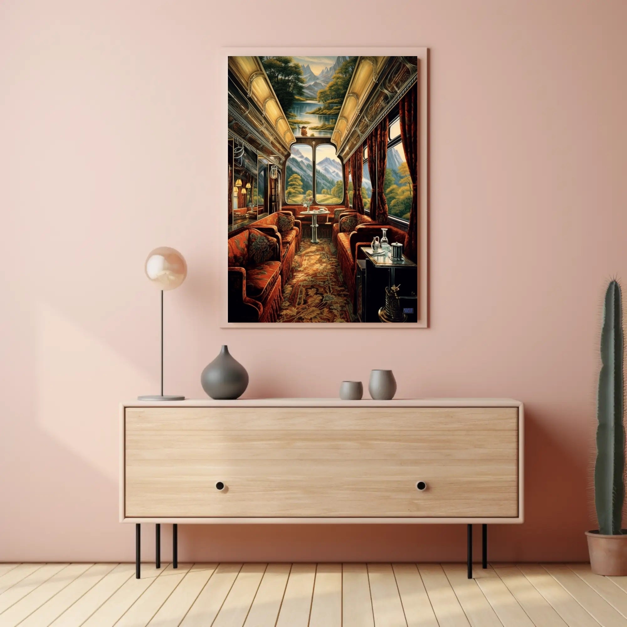 Luxurious Train Journey Poster