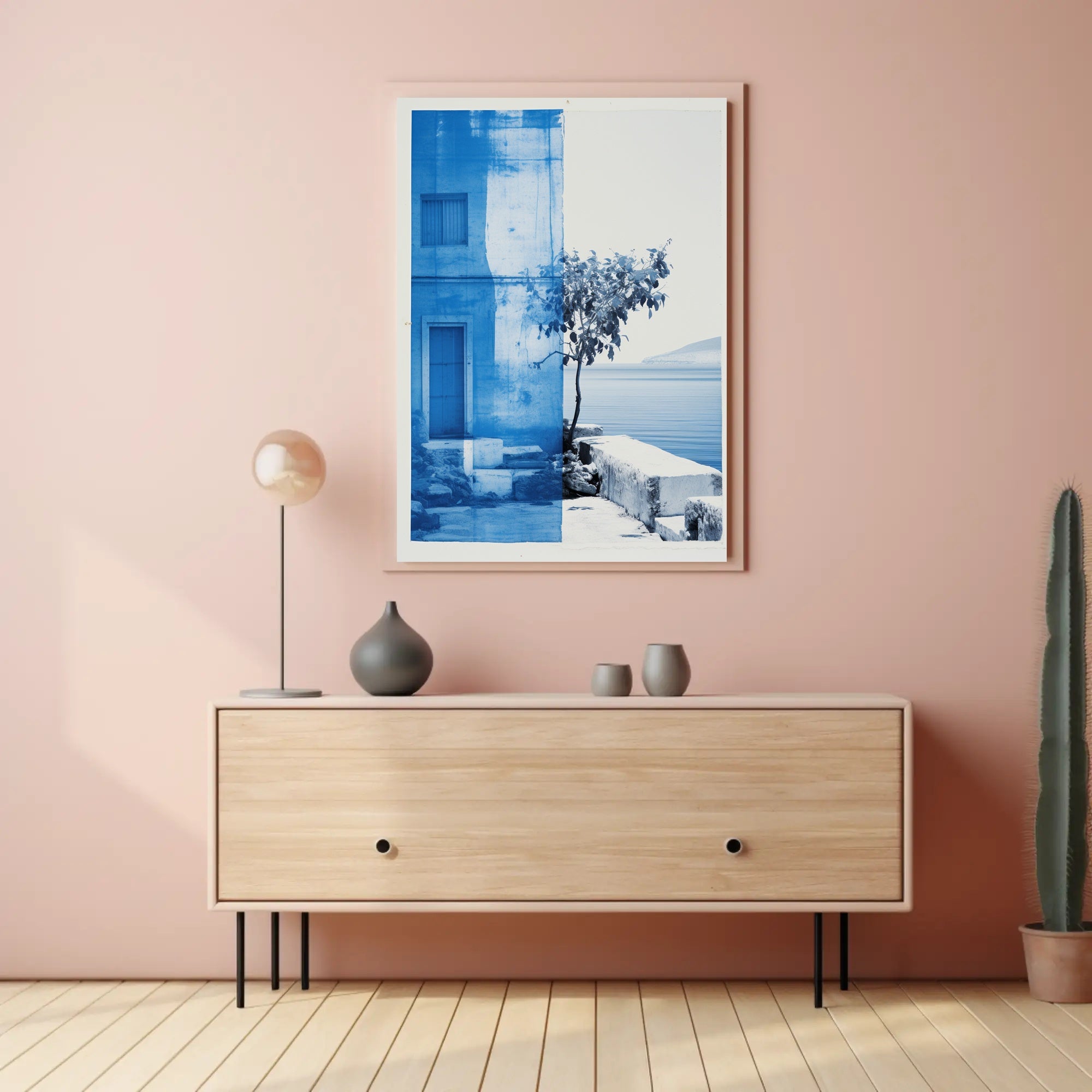 Serene Coastal Reflection Poster