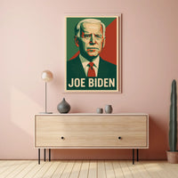 Joe Biden Patriotic Political Leadership Retro Style Poster