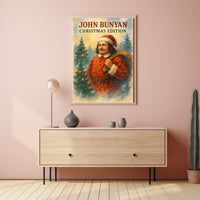 John Bunyan Christmas Red Coat Historical Poster