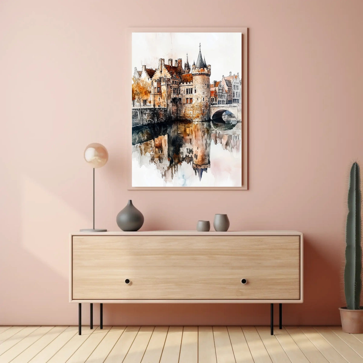 Belgium Ghent Gravensteen Castle View Poster