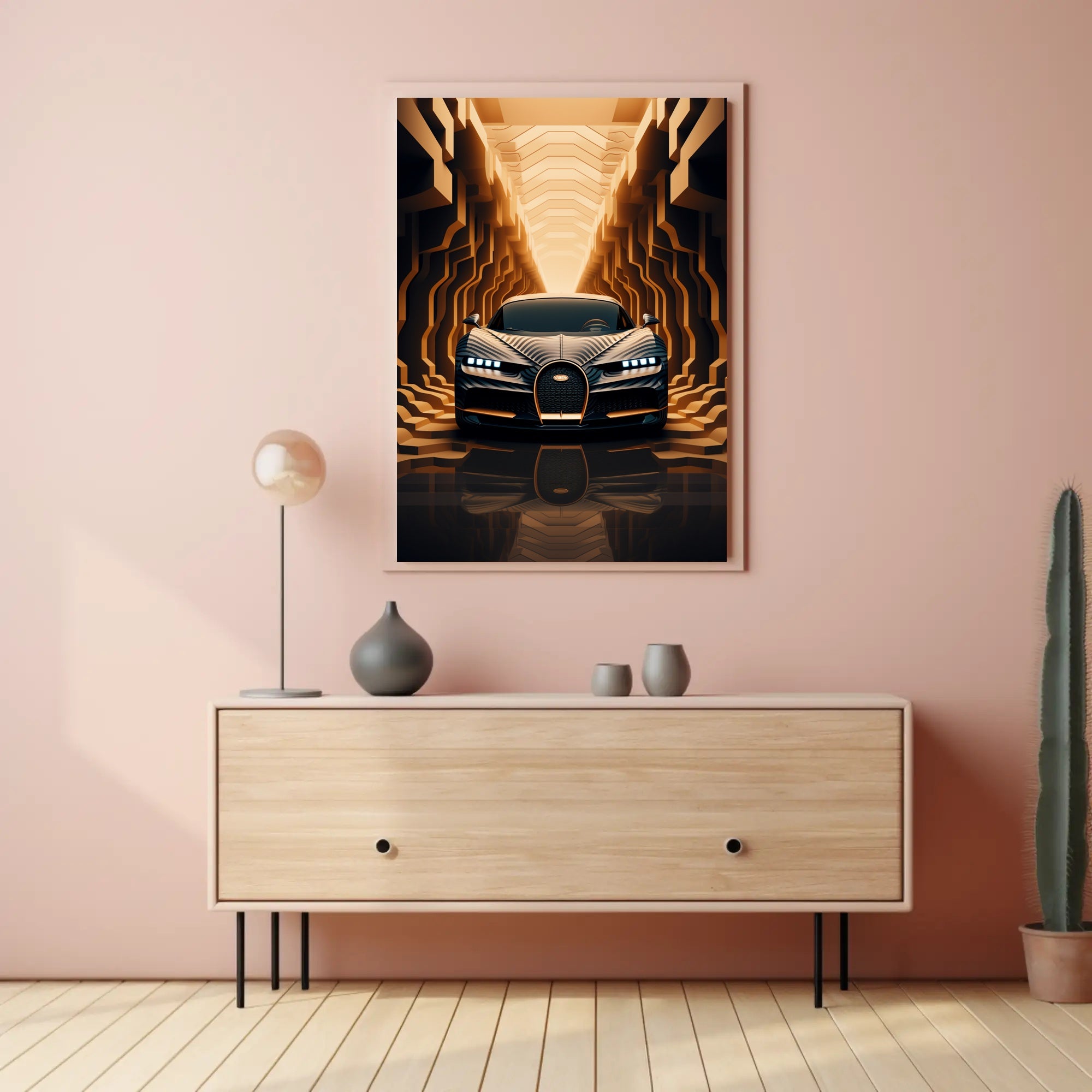 Futuristic Elegance on Wheels Poster PosterGoat