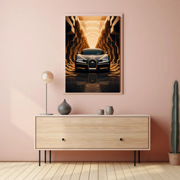 Futuristic Elegance on Wheels Poster PosterGoat