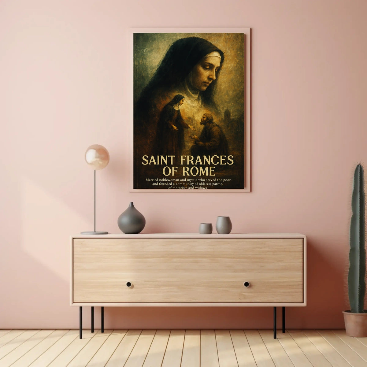 Saint Frances Of Rome Poster