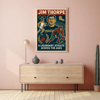 Celebrating a Sports Icon Jim Thorpe Poster