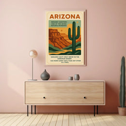 Explore Arizona's Wonders Vintage Travel Poster