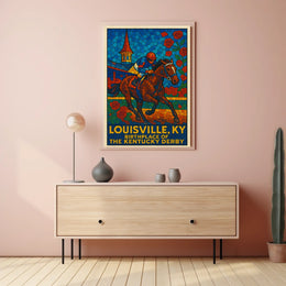 Louisville, KY Birthplace of the Kentucky Derby Poster
