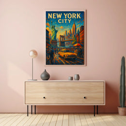 New York City Iconic Landmarks Poster
