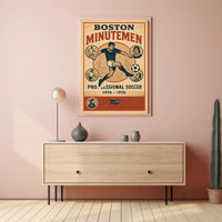 Boston Minutemen Soccer Team Poster