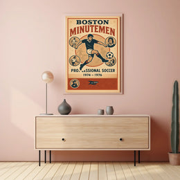 Boston Minutemen Soccer Team Poster