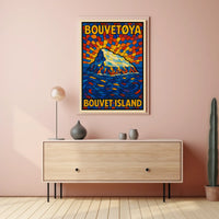 Bouvet Island A Stained Glass Tribute Poster