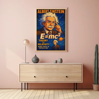 Einstein Relativity Vintage Academic Poster