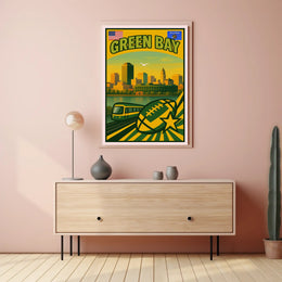 Green Bay Travel Poster PosterGoat