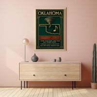 Oklahoma's Unique Culture and Geography Poster