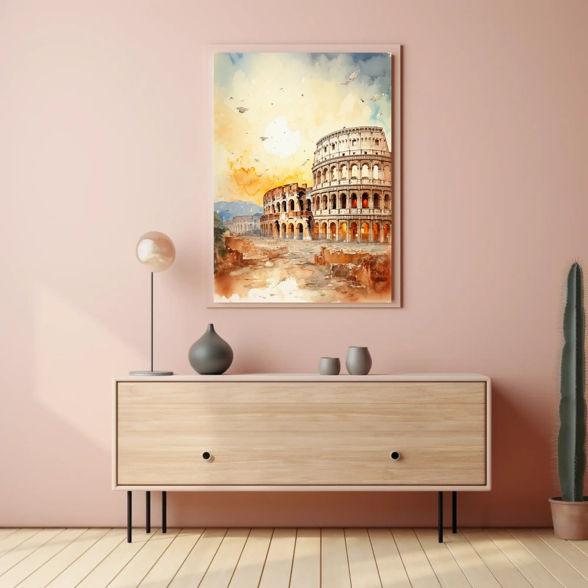 Colosseum Majesty: Ancient Rome Travel Poster