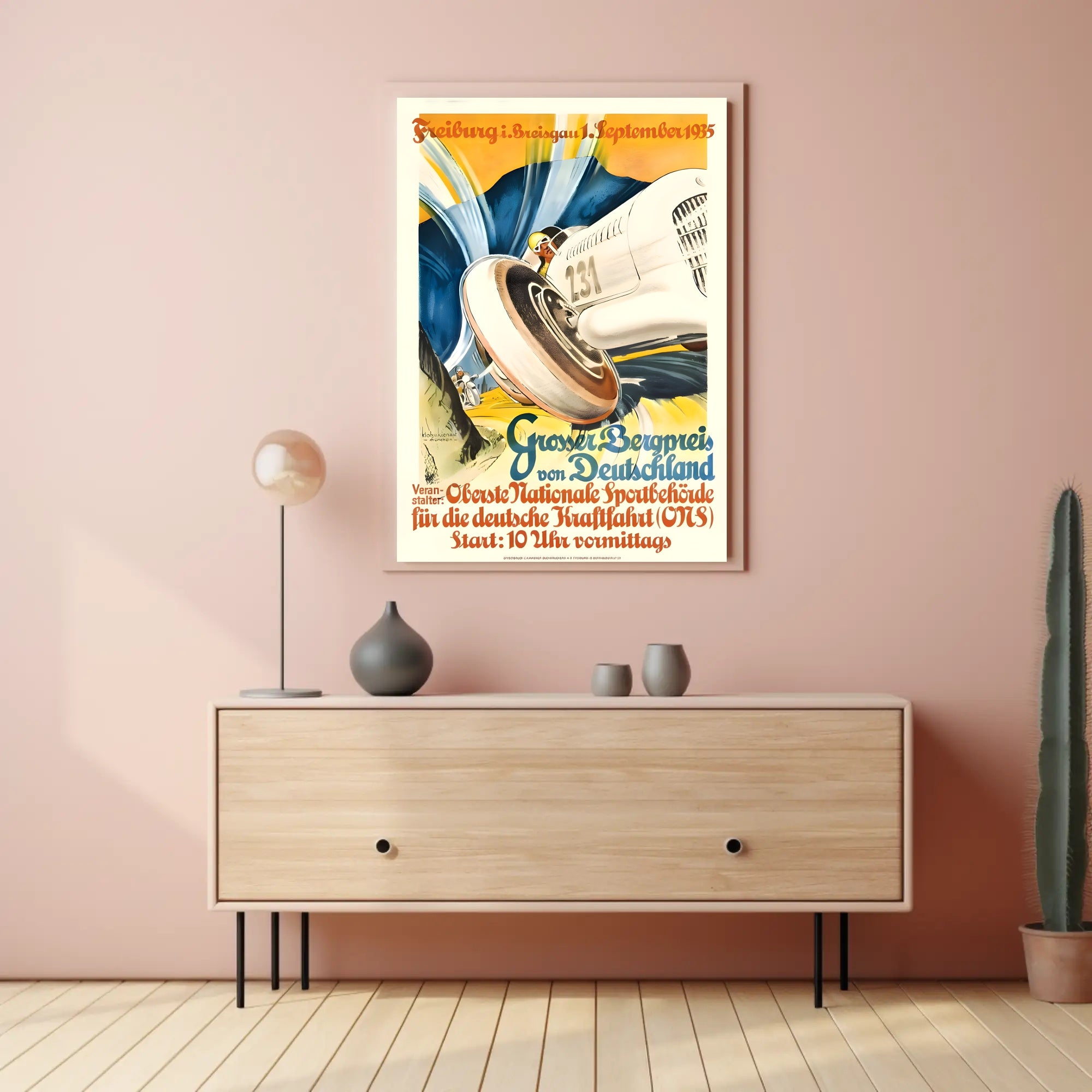 Großer Bergpreis von Deutschland 1935 Poster