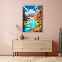 Majestic Canyon Landscape Poster