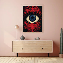 Eye of Observation: Surreal Intricate Abstract Artistic Poster