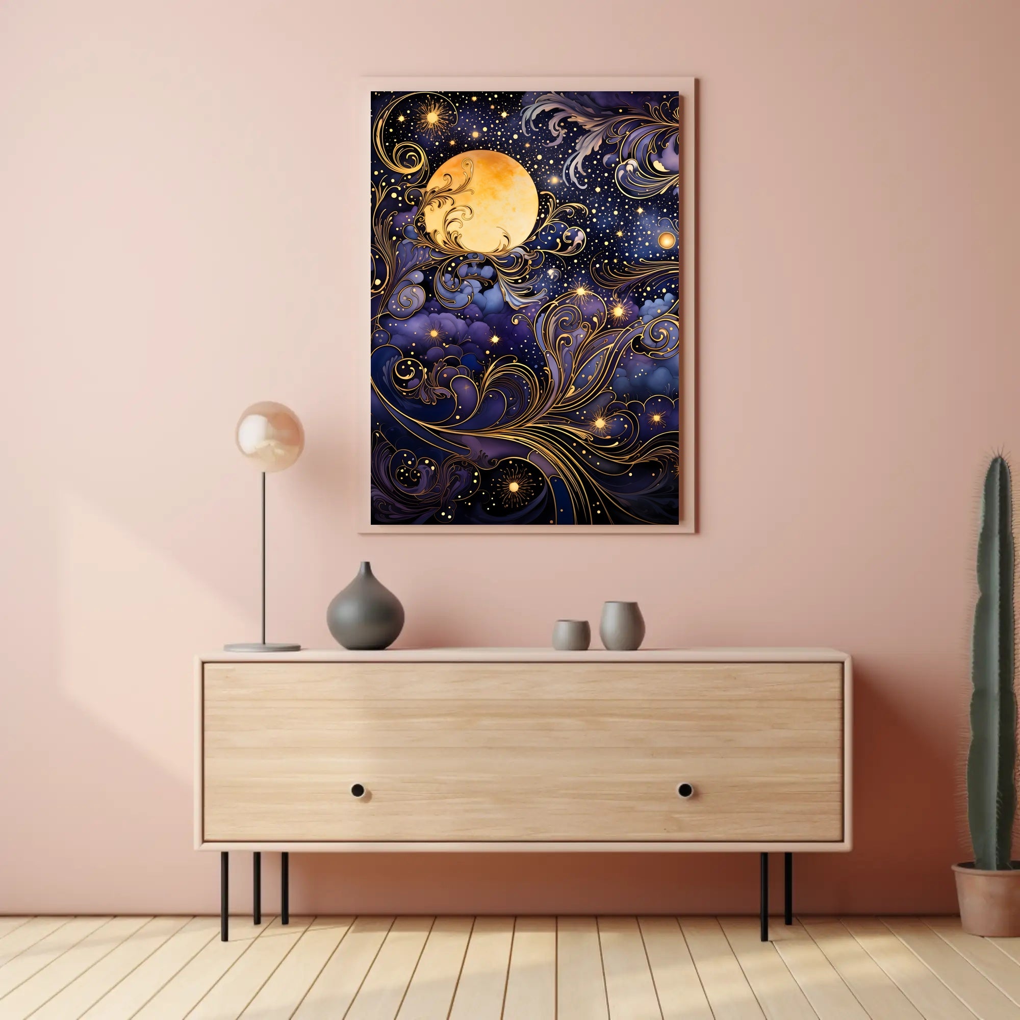 Mystical Moonlit Night Artistry Fantasy or Mythology Poster