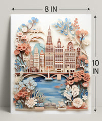 Whimsical Cityscape Poster