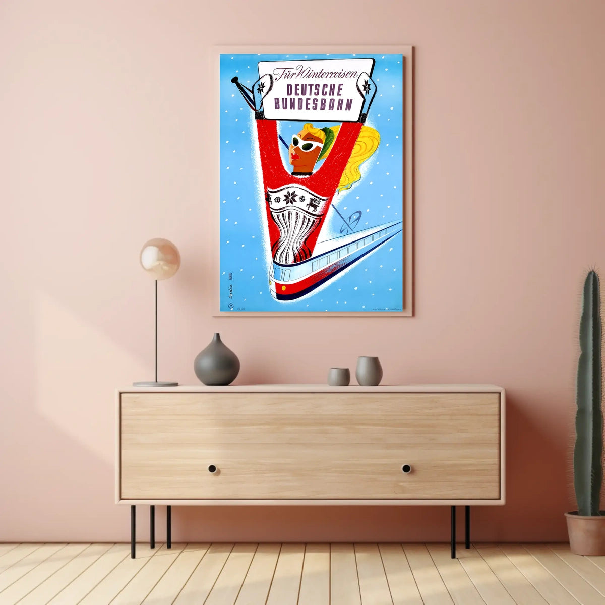 Winter Travel With Deutsche Bundesbahn Poster