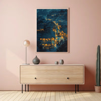 Abstract Mythological Landscape Art Poster