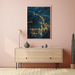 Abstract Mythological Landscape Art Poster