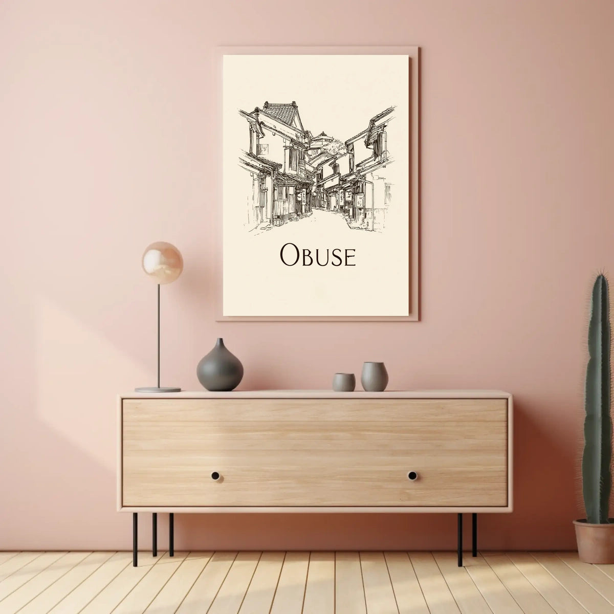 Obuse A Glimpse of Traditional Architecture Poster