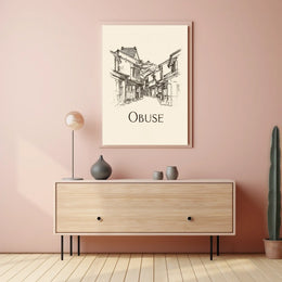 Obuse A Glimpse of Traditional Architecture Poster