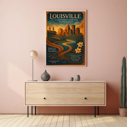 Louisville A Symphony of Heritage and Progress Poster