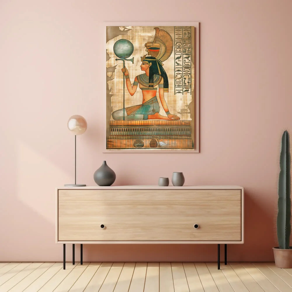 Futuristic Skyline Silhouette Art Deco Poster