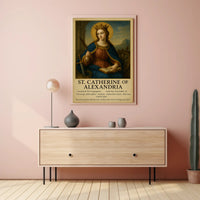 St. Catherine of Alexandria Iconography Heritage Poster