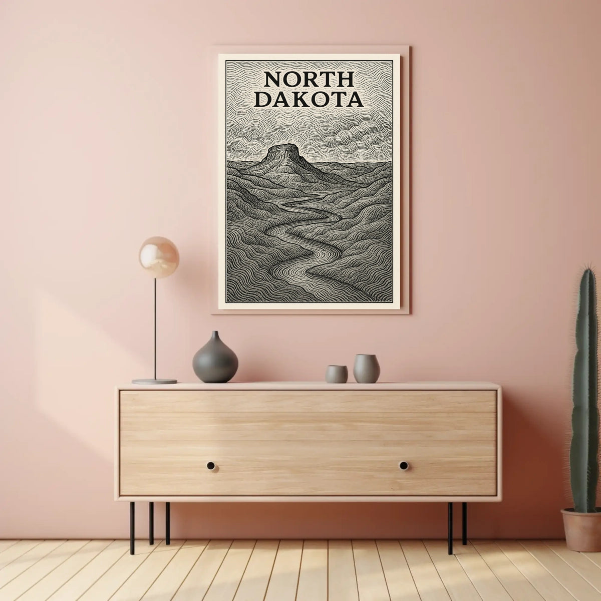 North Dakota Landscape Poster