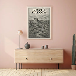 North Dakota Landscape Poster