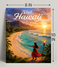 Visit Hawaii Poster PosterGoat