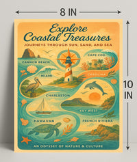 Explore Coastal Treasures Wall Art Print PosterGoat