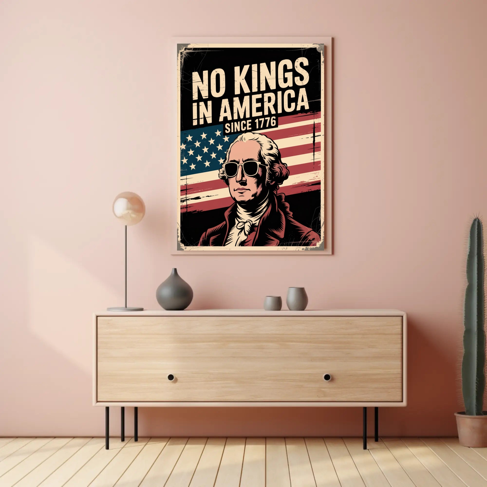 American Independence Retro Style Historical or Presidential Poster