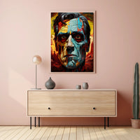 Abstract Portrait Of A Leader Abstract Poster PosterGoat