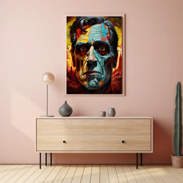 Abstract Portrait Of A Leader Abstract Poster PosterGoat