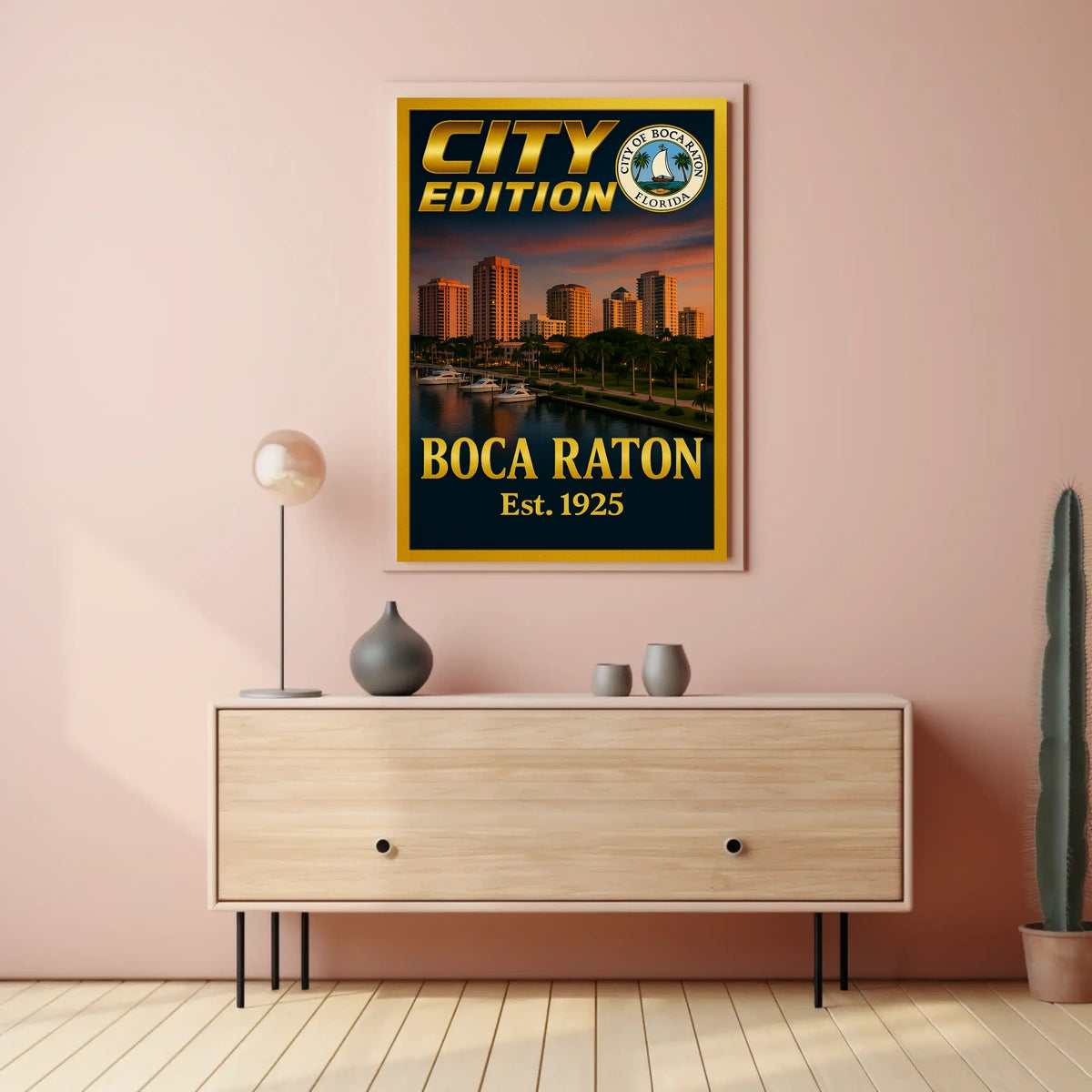 Boca Raton City Edition Poster