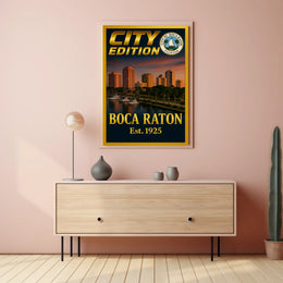 Boca Raton City Edition Poster