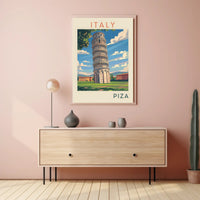 Leaning Tower of Pisa Poster