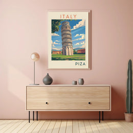 Leaning Tower of Pisa Poster