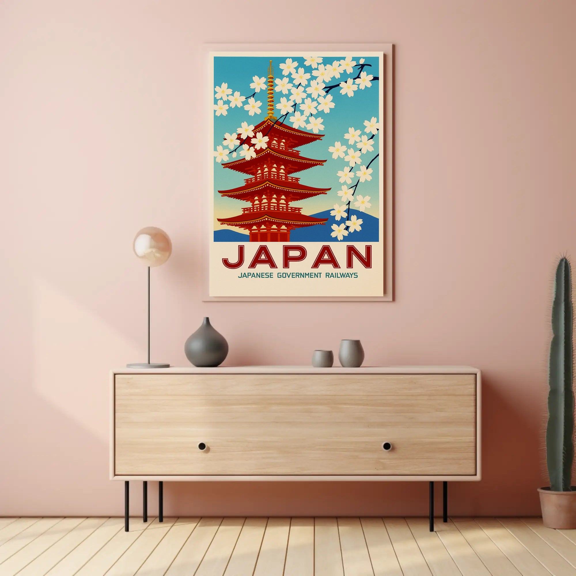 Japan Japanese Government Railways Poster PosterGoat