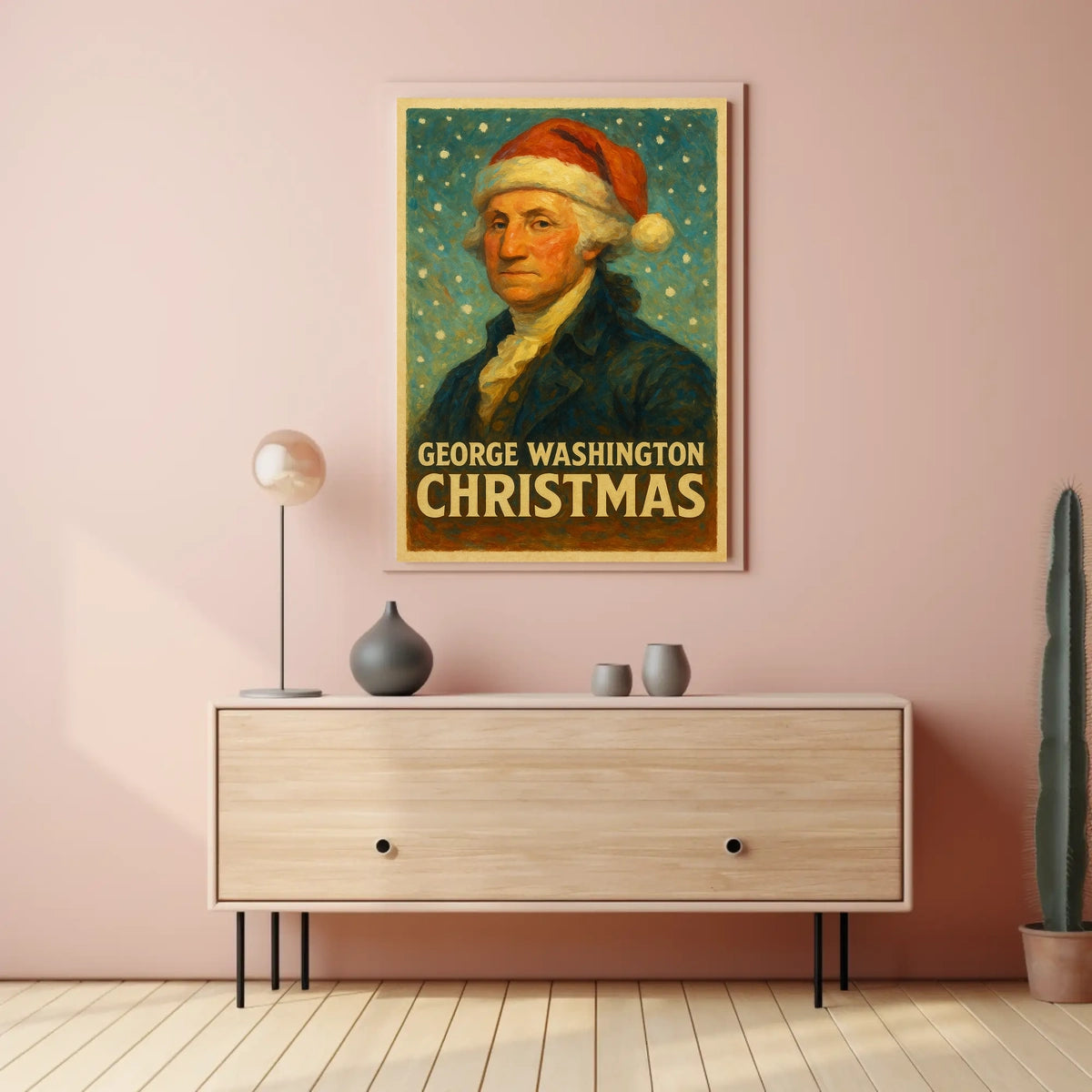 George Washington Christmas Poster