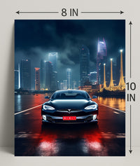 Electric Elegance In The City Poster