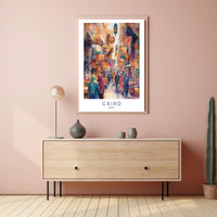 Cairo Market Scene Poster PosterGoat